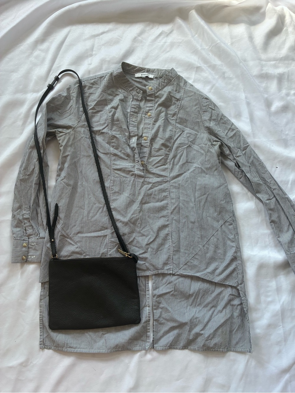 Ro& De Striped Long Tunic Shirt